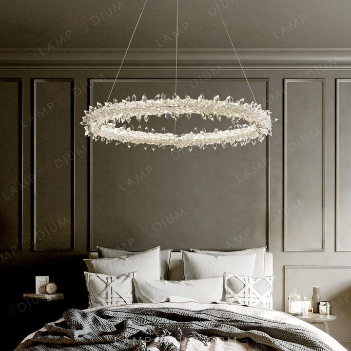 Circular chandeliers and light fixtures SIBYL