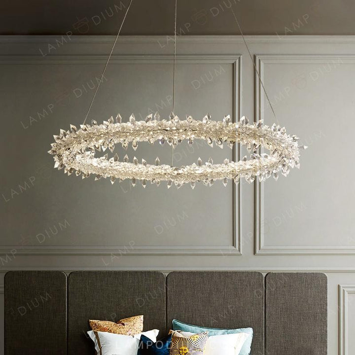 Circular chandeliers and light fixtures SIBYL