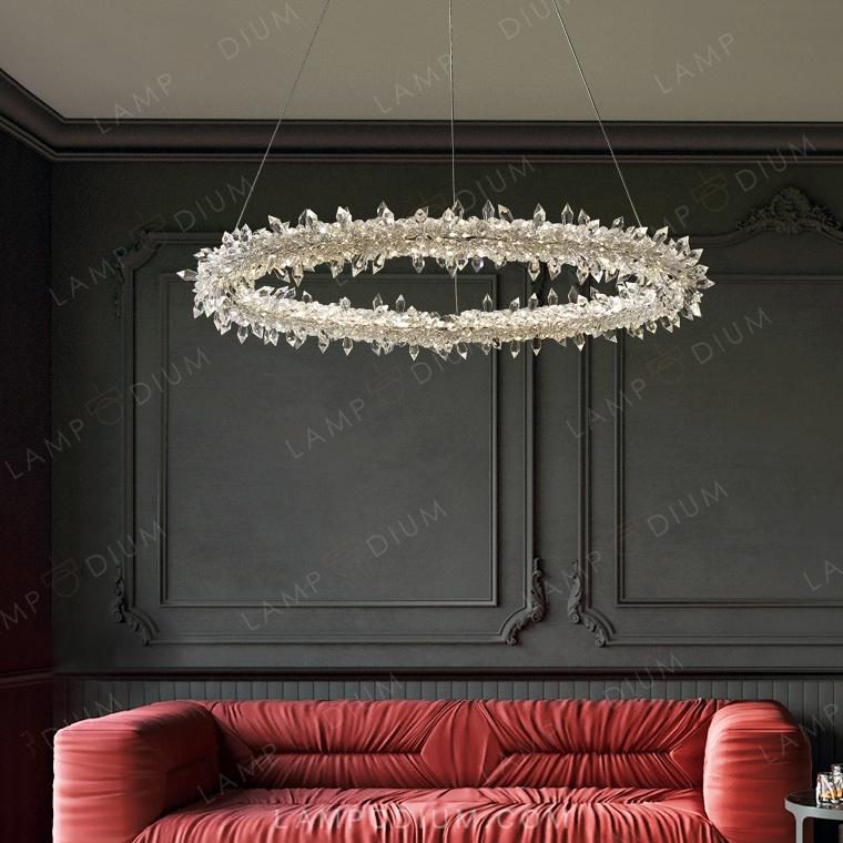 Circular chandeliers and light fixtures SIBYL