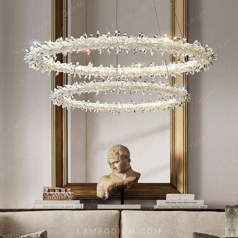 Circular chandeliers and light fixtures SIBYL