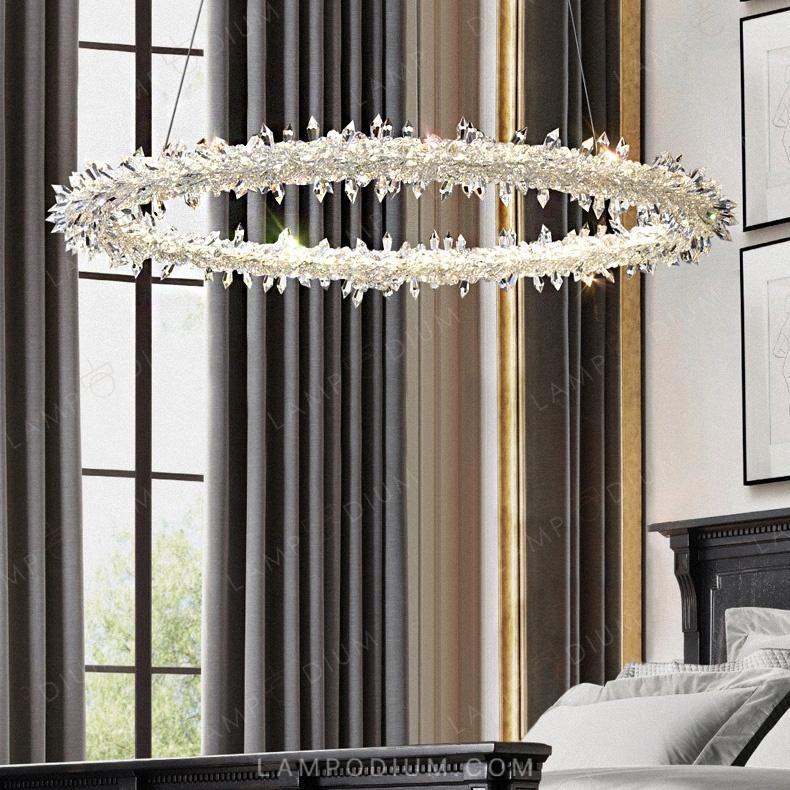 Circular chandeliers and light fixtures SIBYL