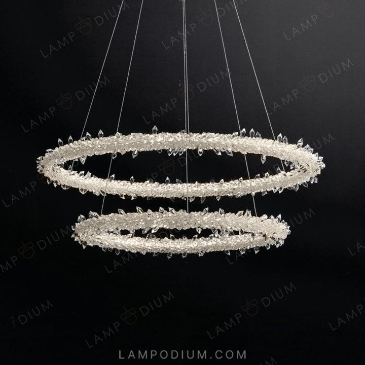 Circular chandeliers and light fixtures SIBYL