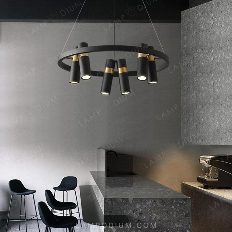 Circular chandeliers and light fixtures SPOOR