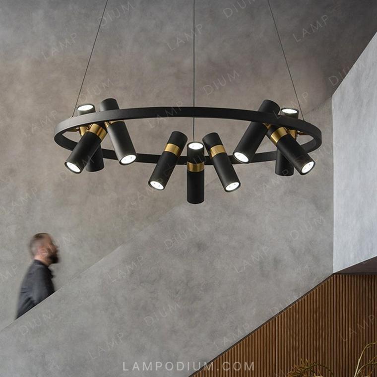 Circular chandeliers and light fixtures SPOOR