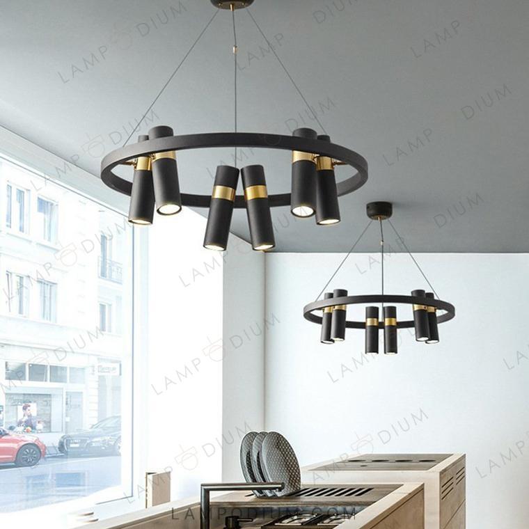 Circular chandeliers and light fixtures SPOOR