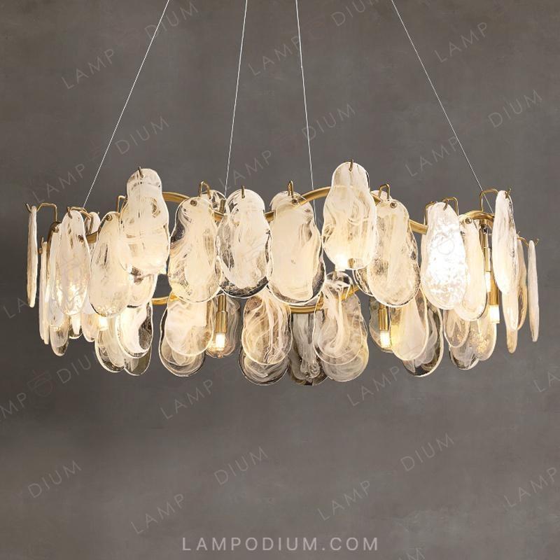 Circular chandeliers and lamps STEIVOR