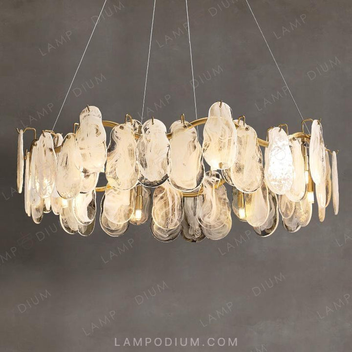 Circular chandeliers and lamps STEIVOR