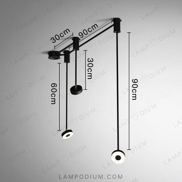 Ceiling light fixture STRAIN