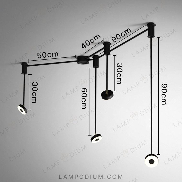 Ceiling light fixture STRAIN