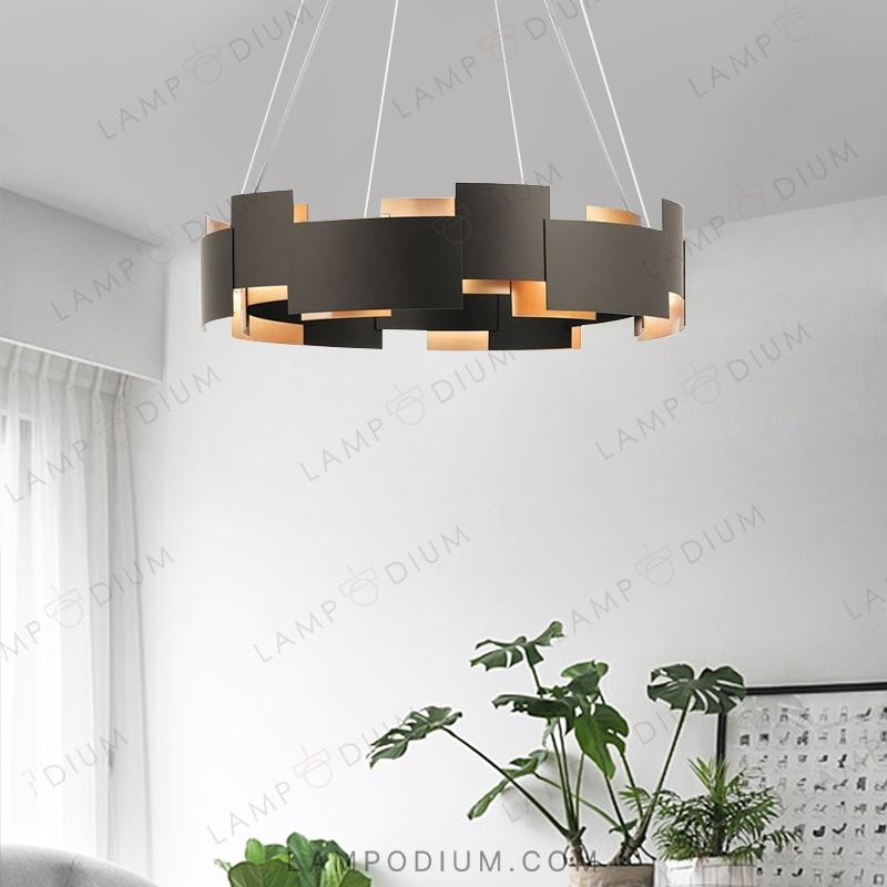 Circular chandeliers and lamps SVART