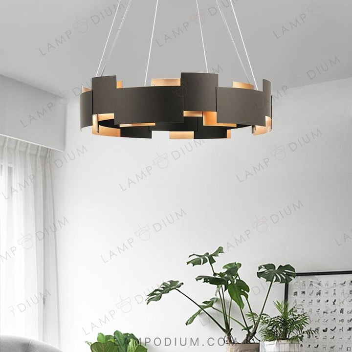 Circular chandeliers and lamps SVART