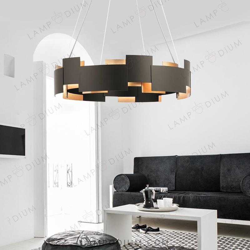 Circular chandeliers and lamps SVART