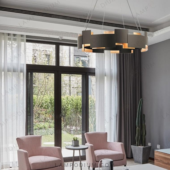 Circular chandeliers and lamps SVART