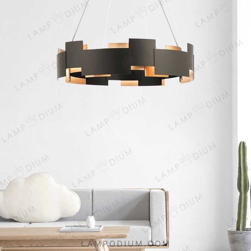 Circular chandeliers and lamps SVART