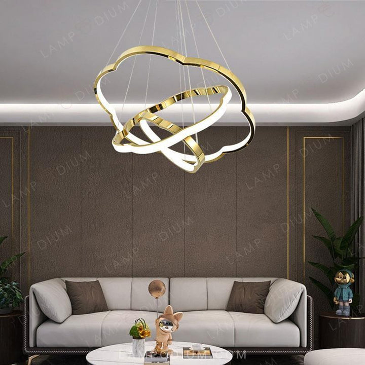 Circular chandeliers and light fixtures SVENNAR