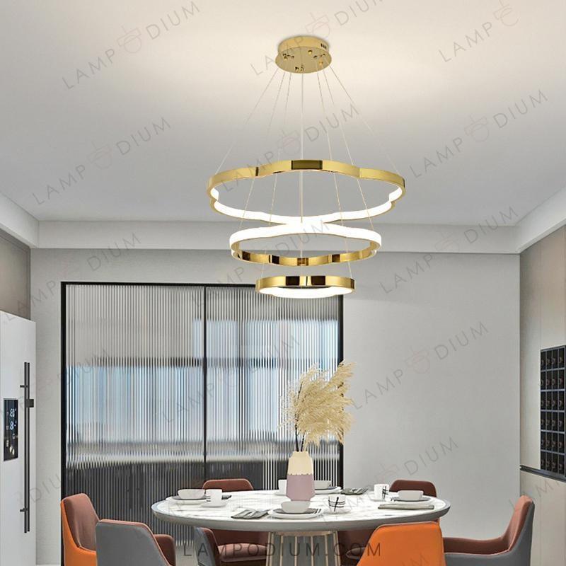 Circular chandeliers and light fixtures SVENNAR