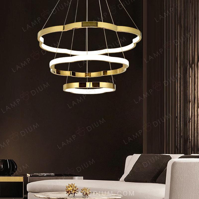 Circular chandeliers and light fixtures SVENNAR