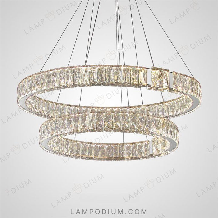 Circular chandeliers and light fixtures SYLVEST