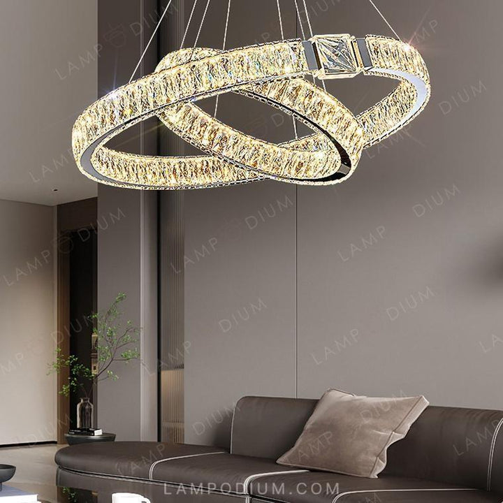 Circular chandeliers and light fixtures SYLVEST