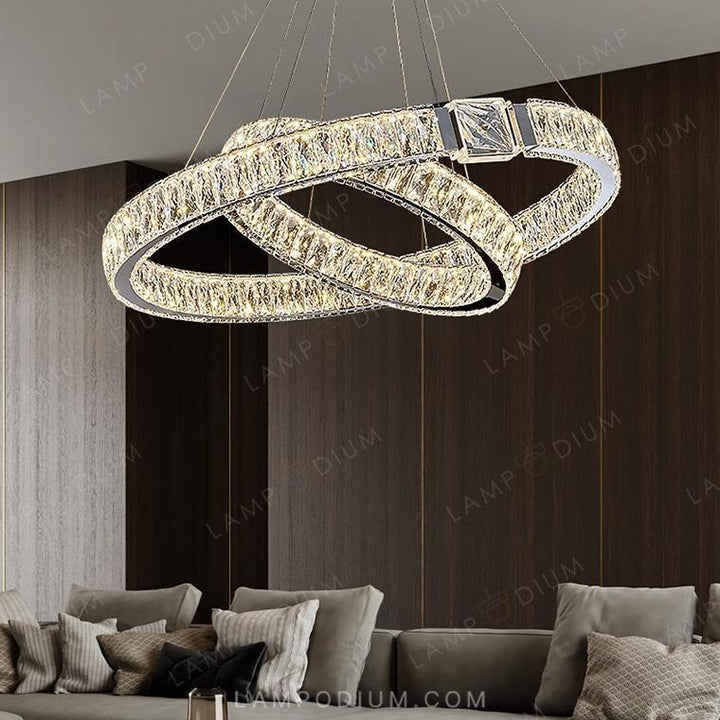 Circular chandeliers and light fixtures SYLVEST