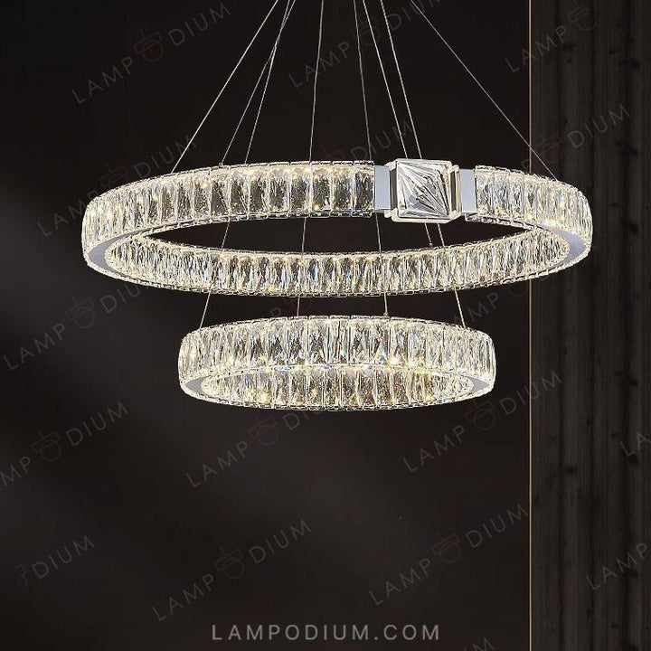 Circular chandeliers and light fixtures SYLVEST