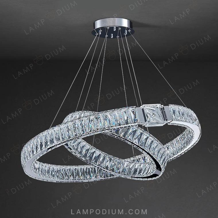 Circular chandeliers and light fixtures SYLVEST