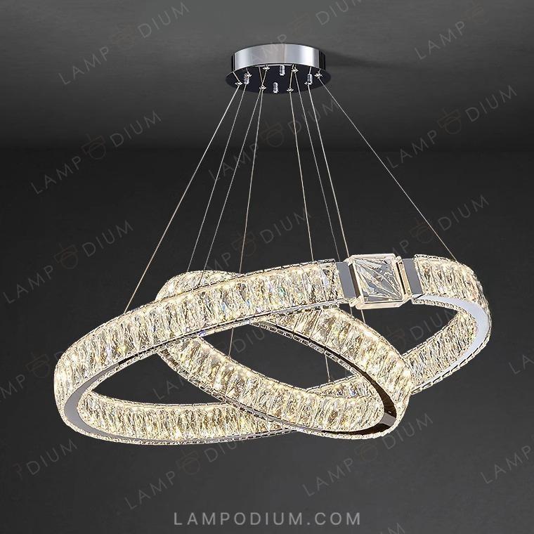 Circular chandeliers and light fixtures SYLVEST