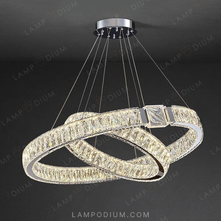 Circular chandeliers and light fixtures SYLVEST