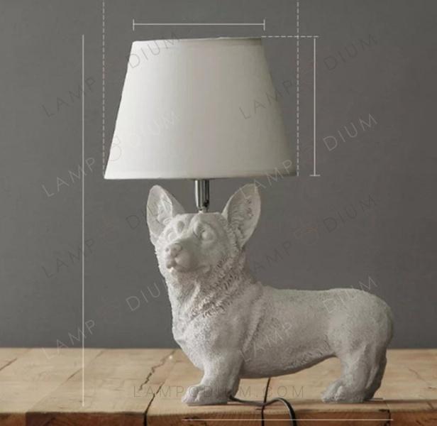 Table lamp STRICT DOG CORGHI