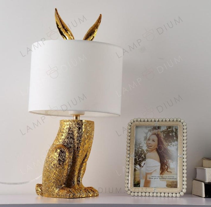 Table lamp LAMPADA D'ORO CON CONIGLIO