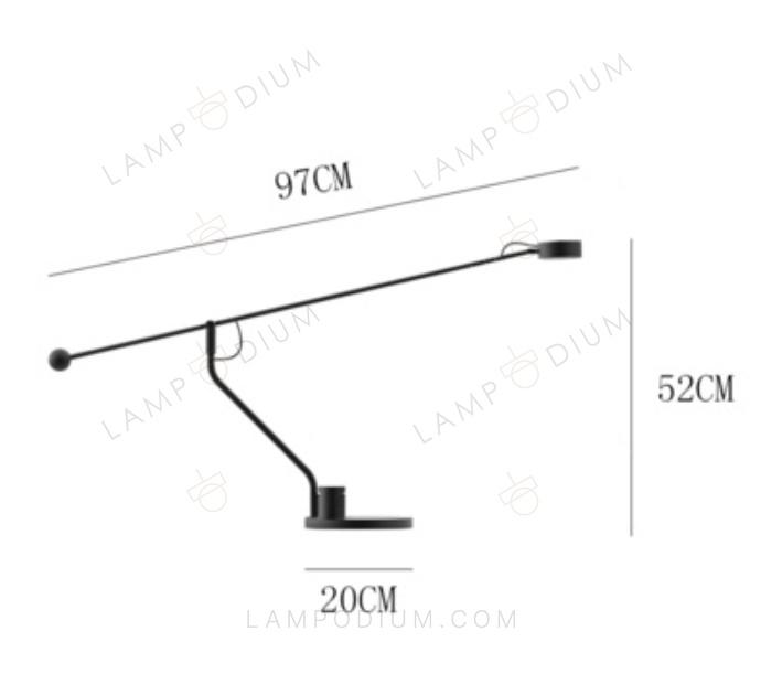 Table lamp BORDASCO