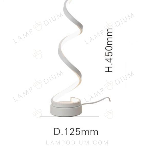 Table lamp LIGHT CURLS MINI