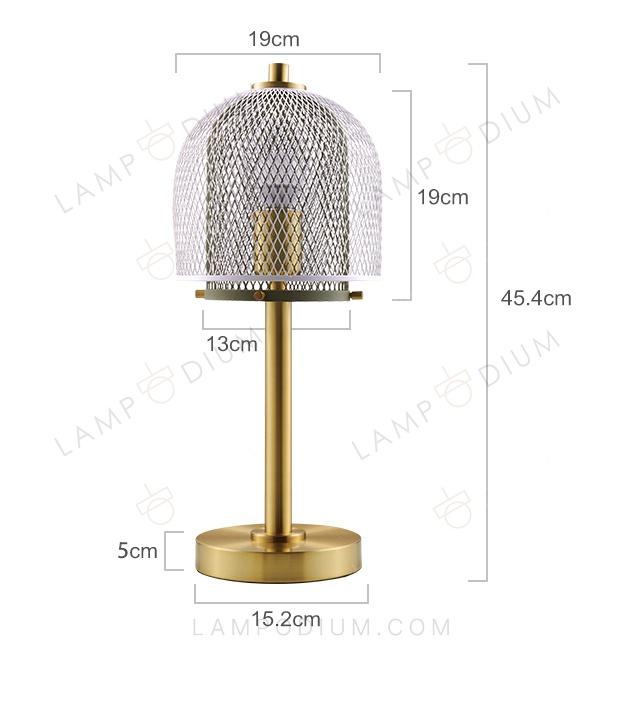 Table lamp WHITE CAGGIO