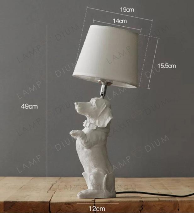 Table lamp STRICT DOG DACHSHUND