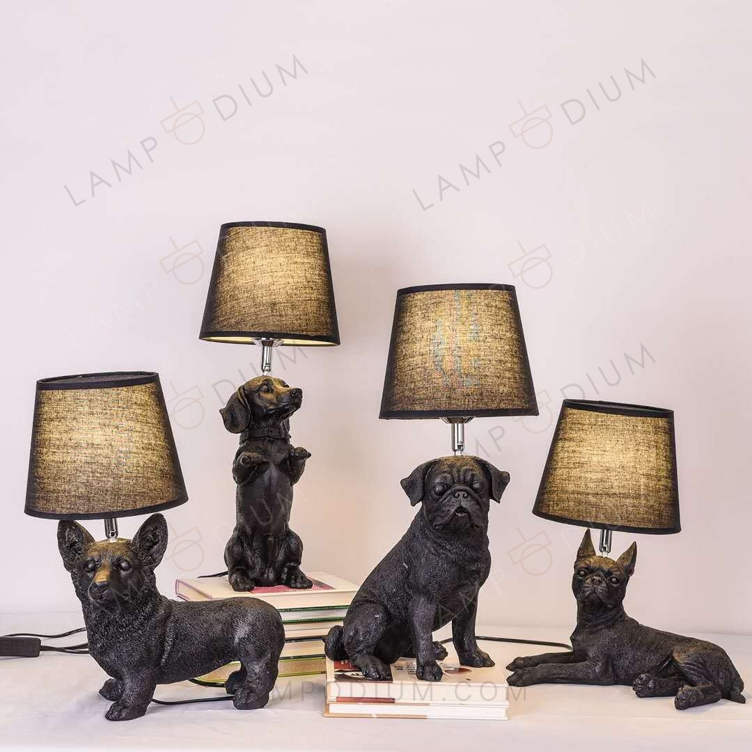 Table lamp STRICT DOG BOSTON SEDUTO