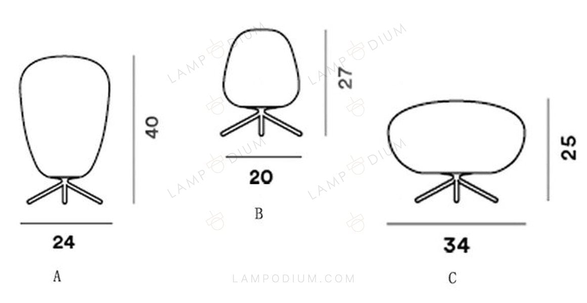 Table lamp FUNNEL TYPE B