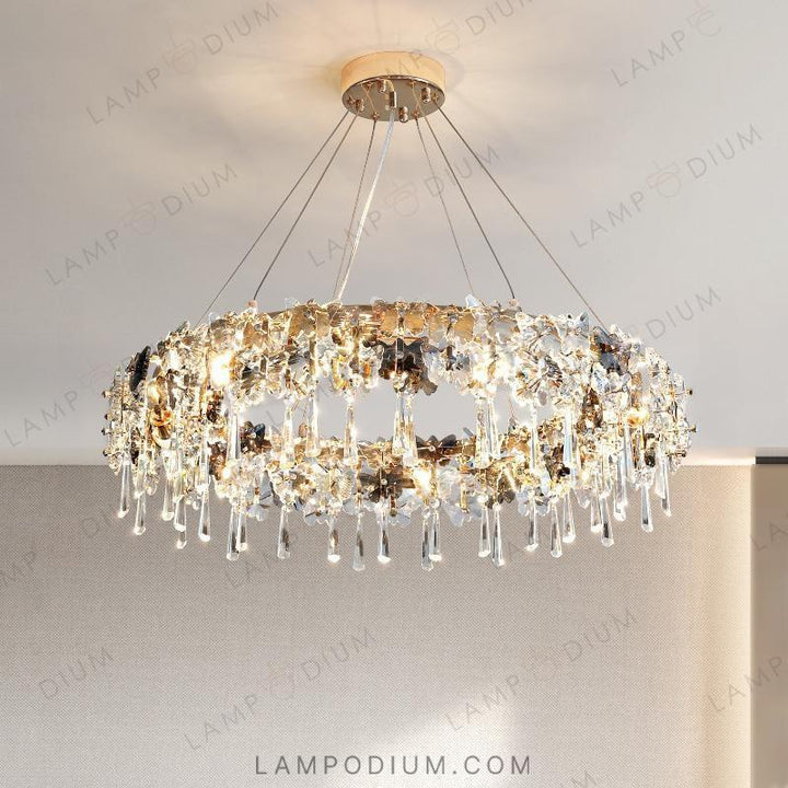 Circular chandeliers and light fixtures TERRANCE