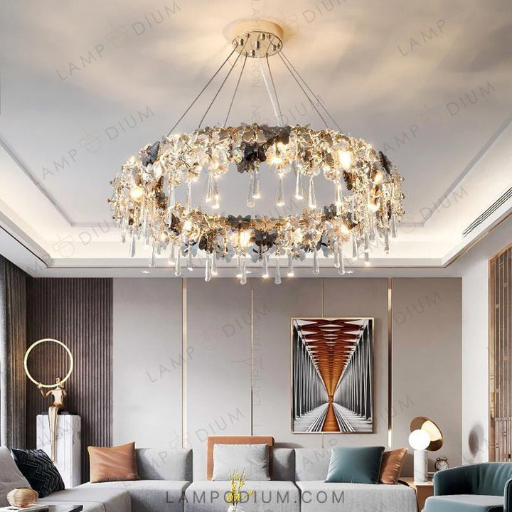 Circular chandeliers and light fixtures TERRANCE