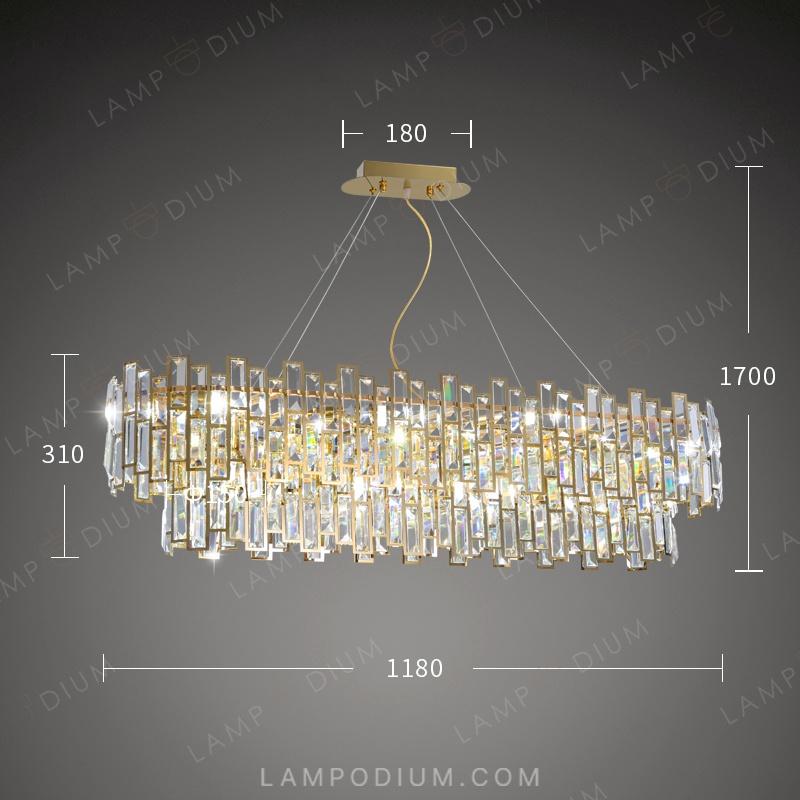 Linear, row luminaire TESORO