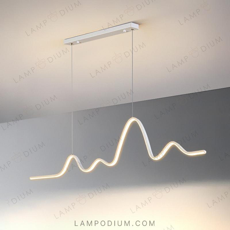 Linear, row luminaire TEUNIS