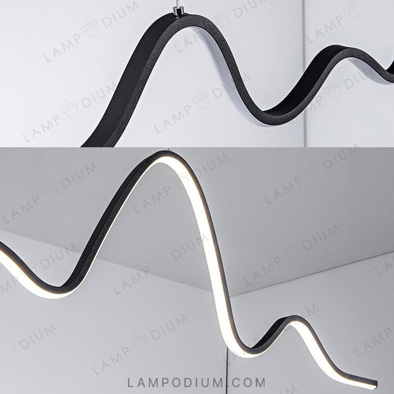 Linear, row luminaire TEUNIS