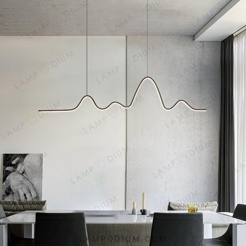 Linear, row luminaire TEUNIS