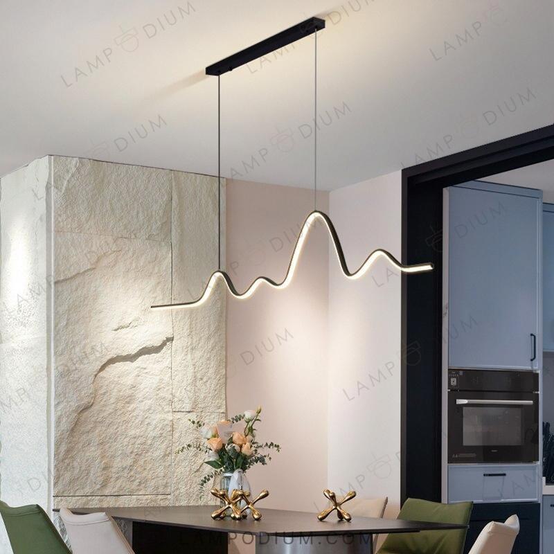 Linear, row luminaire TEUNIS