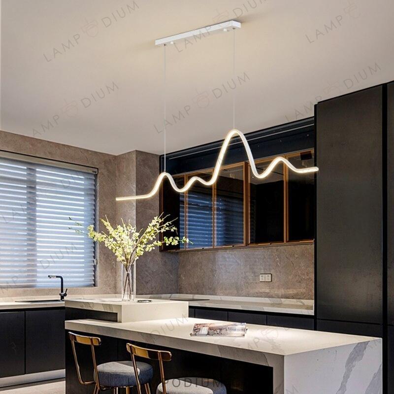 Linear, row luminaire TEUNIS