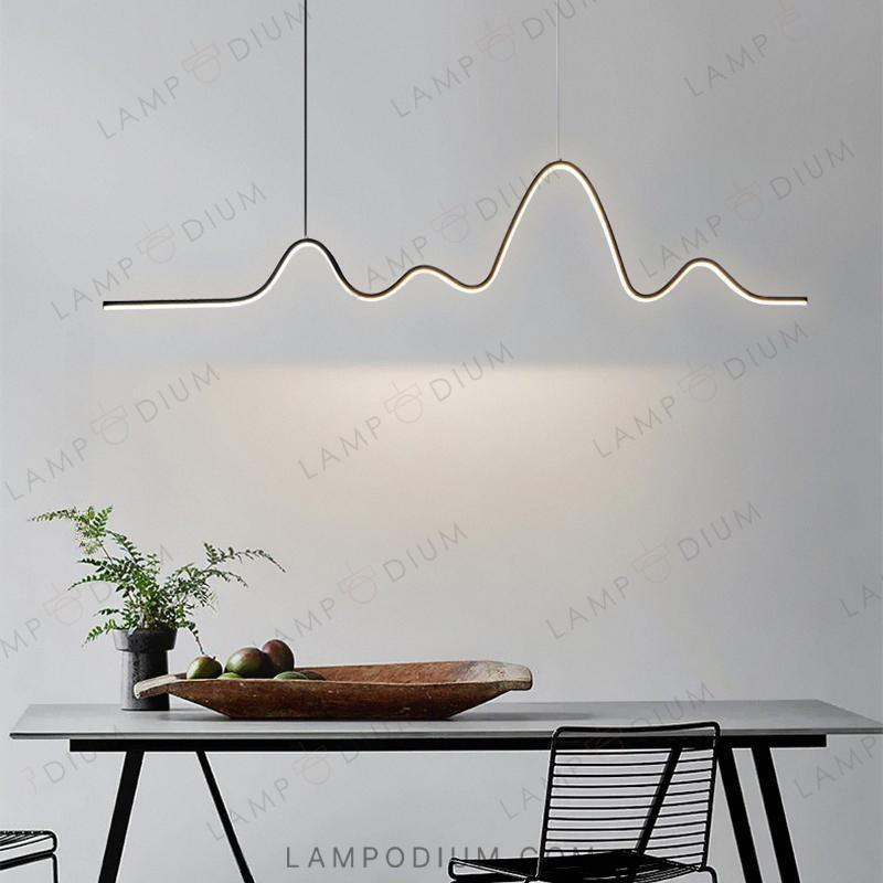 Linear, row luminaire TEUNIS