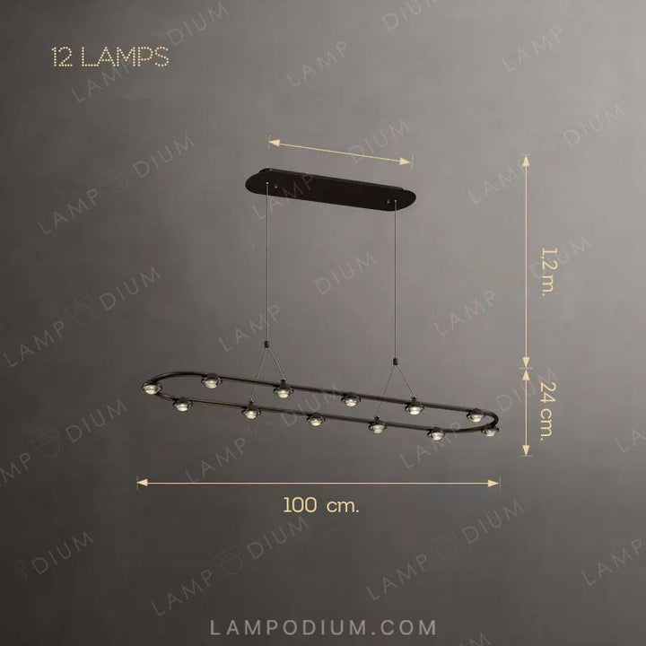 Linear, row luminaire TORRES LONG