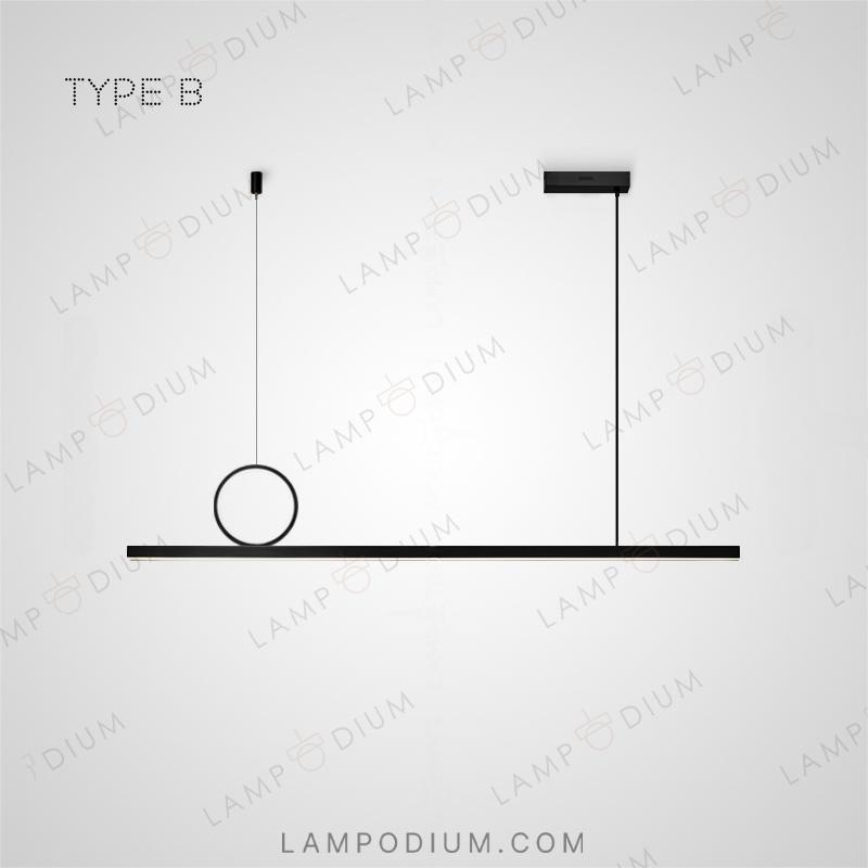 Linear, row luminaire TORVID