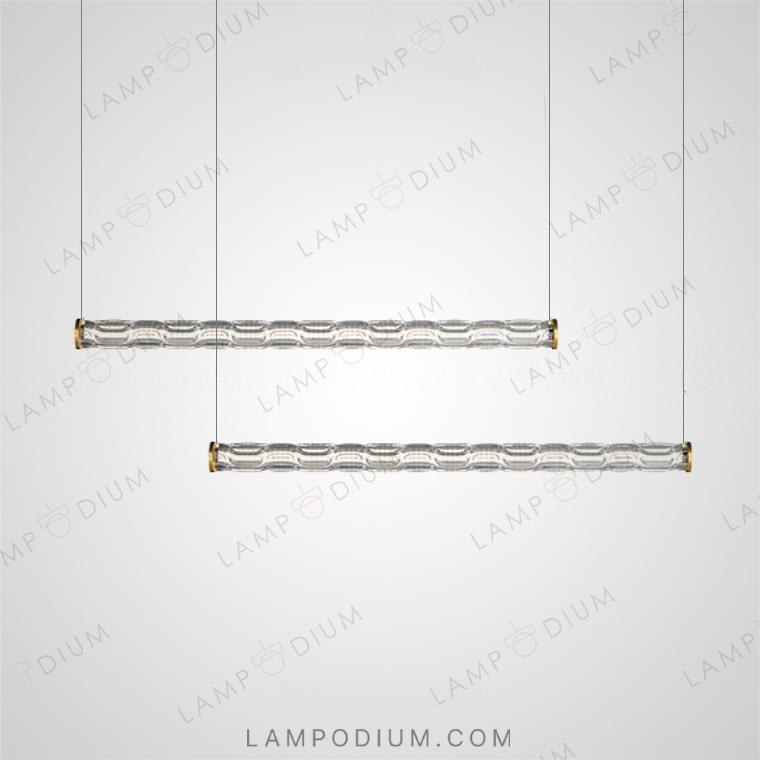 Linear, row luminaire TRICKLE