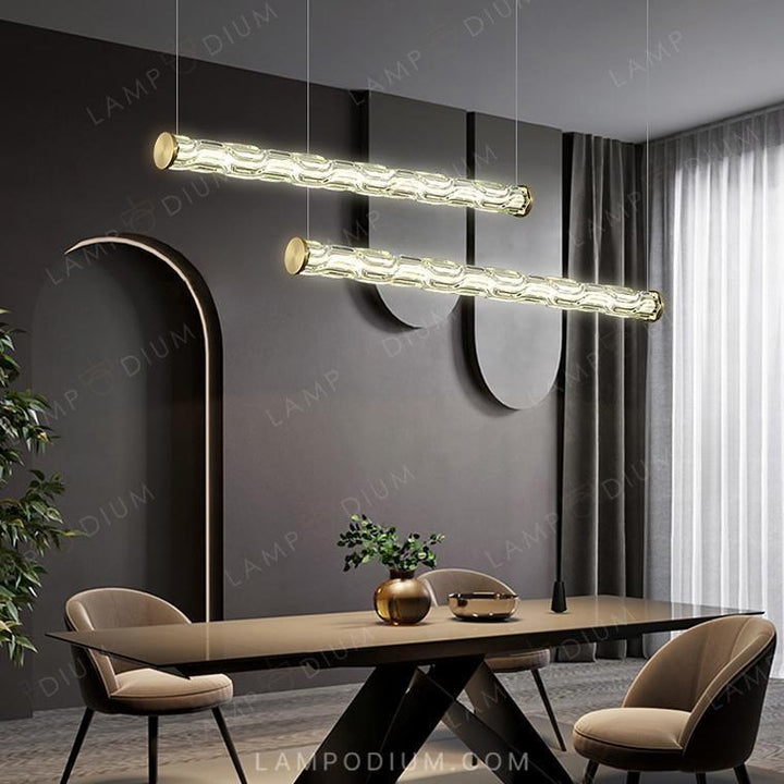 Linear, row luminaire TRICKLE