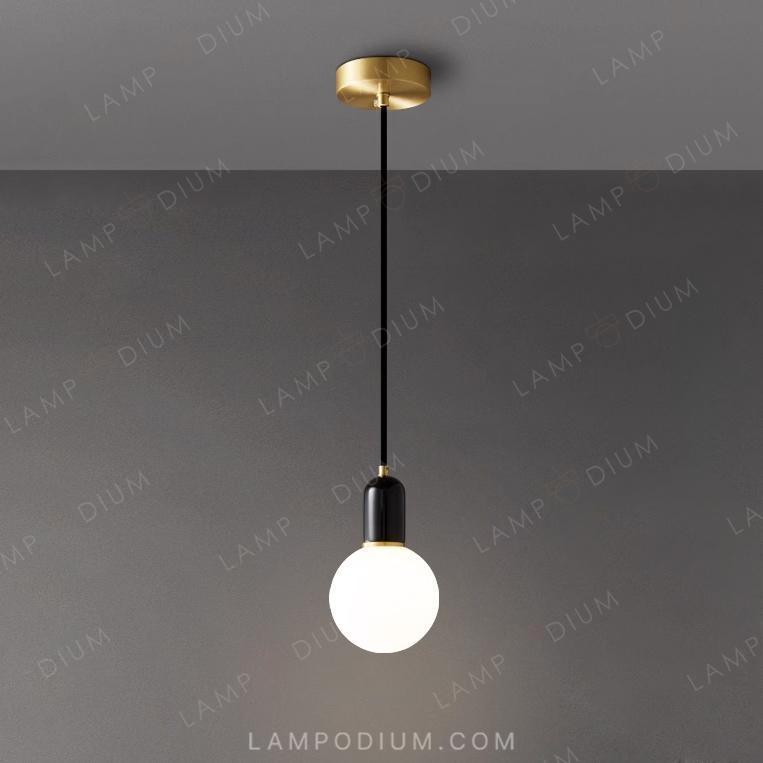 Hanging light fixture TWIG ONE